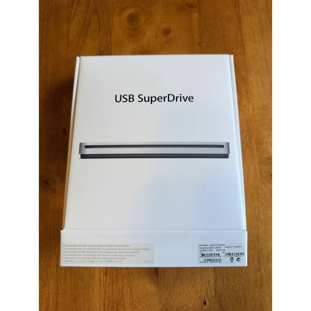 GENUINE OFFICIAL APPLE USB SUPERDRIVE EXTERNAL CD DVD DRIVE MD564ZM/A A1379